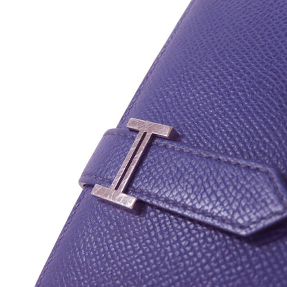 HERMES Bareness Free SilverHardware Long wallet (with coin pocket) Epsom Ladies [Used]