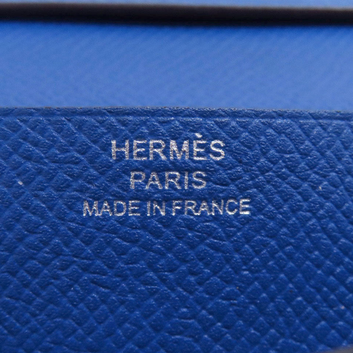 HERMES Bareness Free SilverHardware Long wallet (with coin pocket) Epsom Ladies [Used]