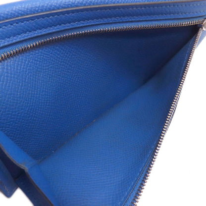 HERMES Bareness Free SilverHardware Long wallet (with coin pocket) Epsom Ladies [Used]