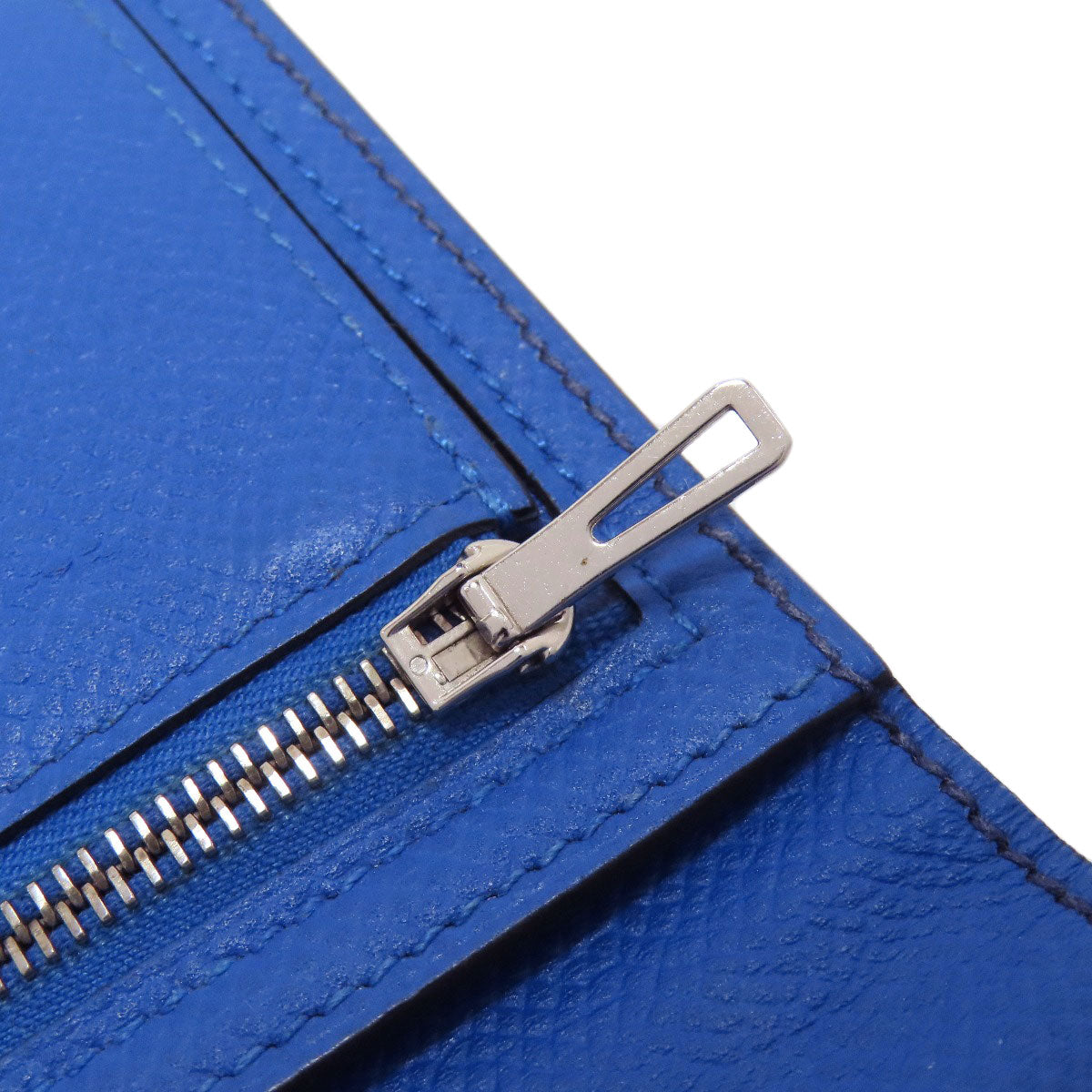 HERMES Bareness Free SilverHardware Long wallet (with coin pocket) Epsom Ladies [Used]