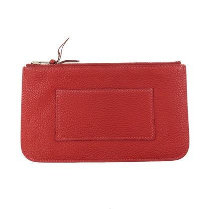 HERMES Dogon GM SilverHardware Long wallet (with coin pocket) Taurillon Clemence Ladies [Used]