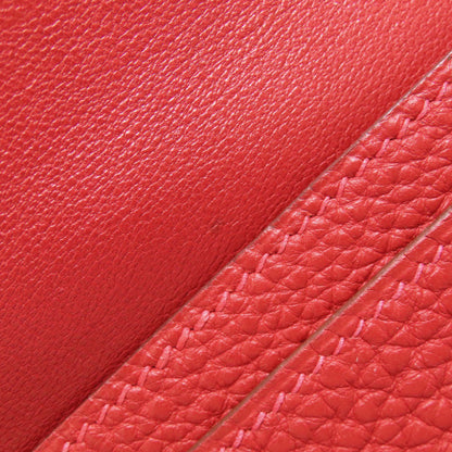 HERMES Dogon GM SilverHardware Long wallet (with coin pocket) Taurillon Clemence Ladies [Used]