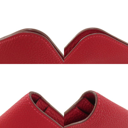 HERMES Dogon GM SilverHardware Long wallet (with coin pocket) Taurillon Clemence Ladies [Used]