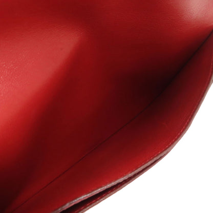 HERMES Dogon GM SilverHardware Long wallet (with coin pocket) Taurillon Clemence Ladies [Used]