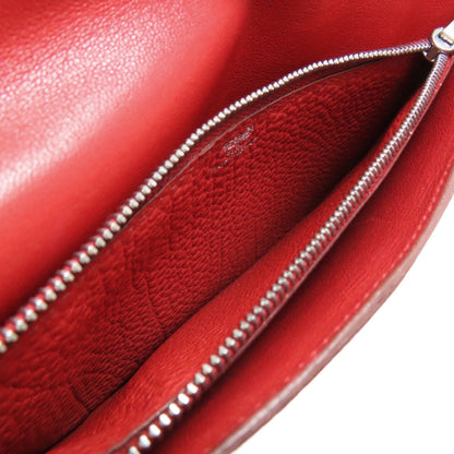 HERMES Dogon GM SilverHardware Long wallet (with coin pocket) Taurillon Clemence Ladies [Used]