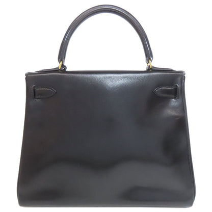 HERMES Kelly 28 Inner stitch GoldHardware Handbag Box calf Ladies [Used]