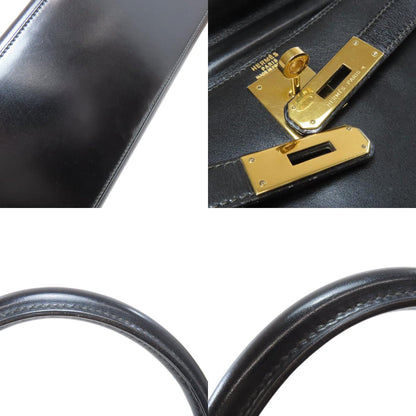 HERMES Kelly 28 Inner stitch GoldHardware Handbag Box calf Ladies [Used]