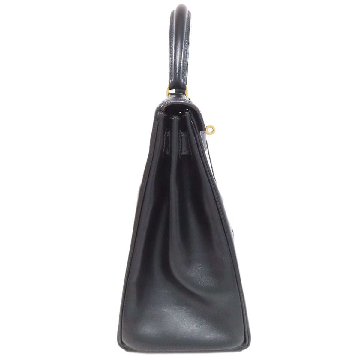 HERMES Kelly 28 Inner stitch GoldHardware Handbag Box calf Ladies [Used]