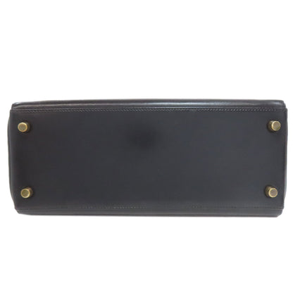 HERMES Kelly 28 Inner stitch GoldHardware Handbag Box calf Ladies [Used]