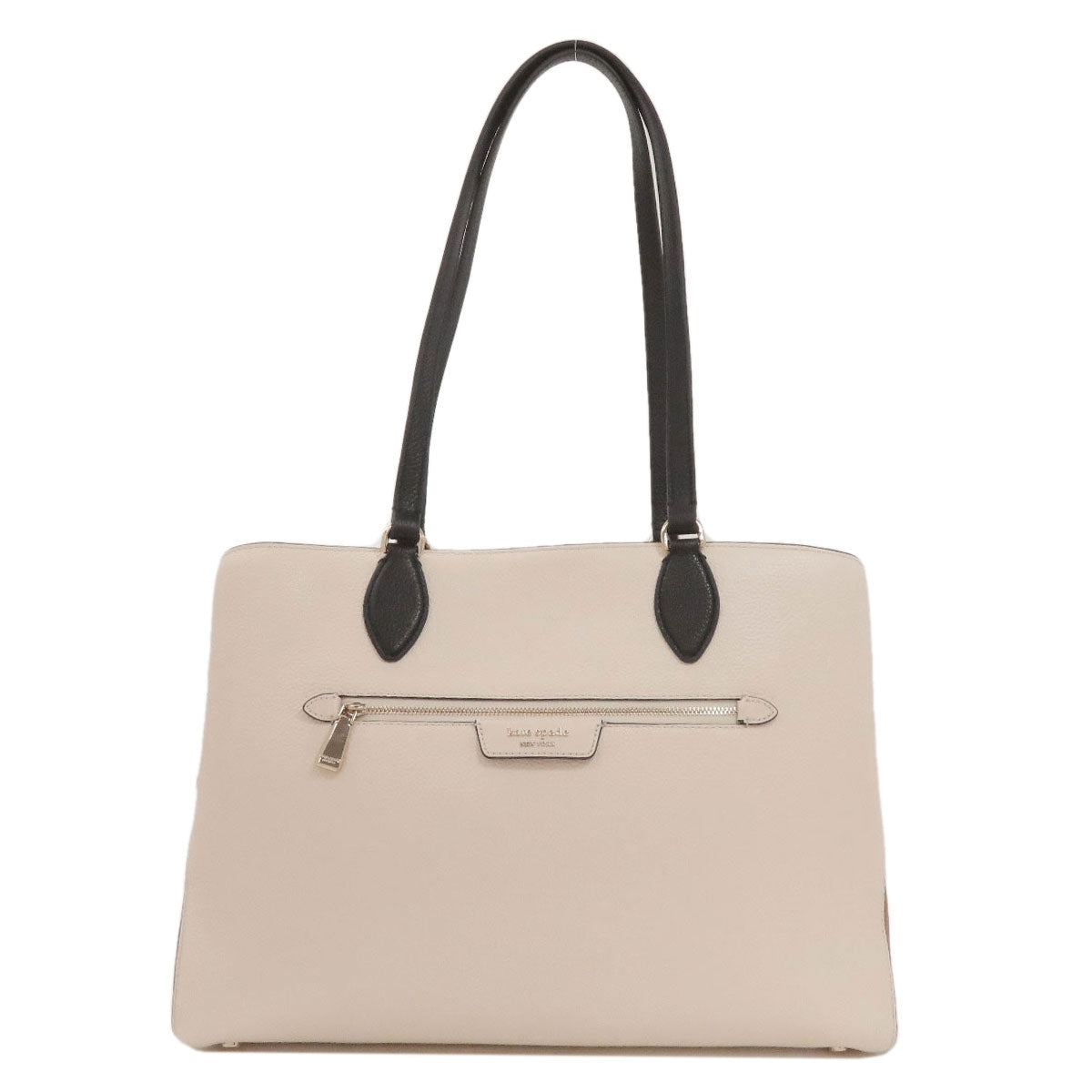 kate spade logo Tote Bag Leather Ladies [Used]