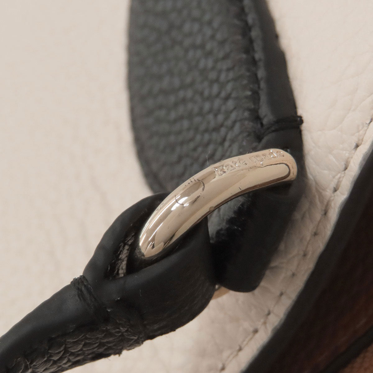 kate spade logo Tote Bag Leather Ladies [Used]