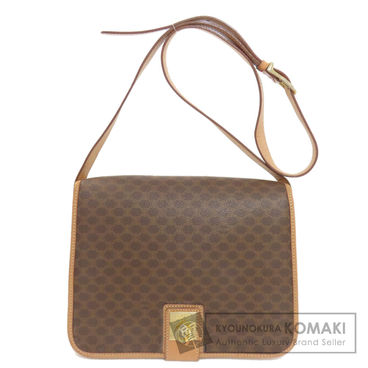 CELINE Macadam pattern Shoulder Bag PVC Ladies [Used]