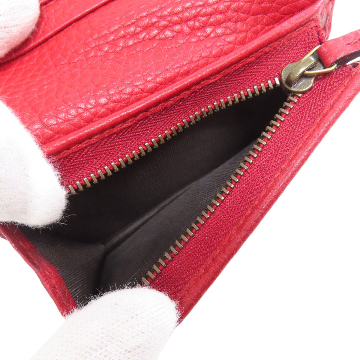 GUCCI 453169 Animalie Bifold Wallet with Coin Pocket Calf Ladies [Used]