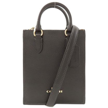 COACH CJ500 North South Mini Tote 2-Way Handbag Leather Ladies [Used]