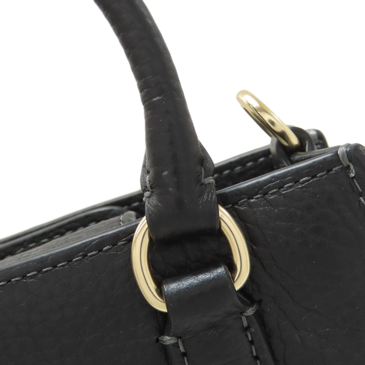 COACH CJ500 North South Mini Tote 2-Way Handbag Leather Ladies [Used]