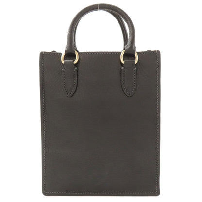 COACH CJ500 North South Mini Tote 2-Way Handbag Leather Ladies [Used]