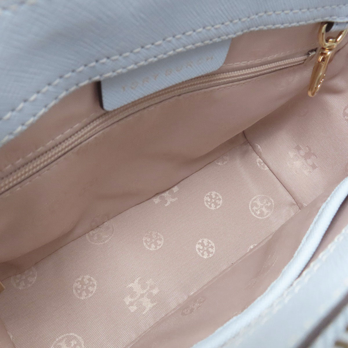 Tory Burch Emerson Mini Top Zip 2-Way Handbag Leather Ladies [Used]