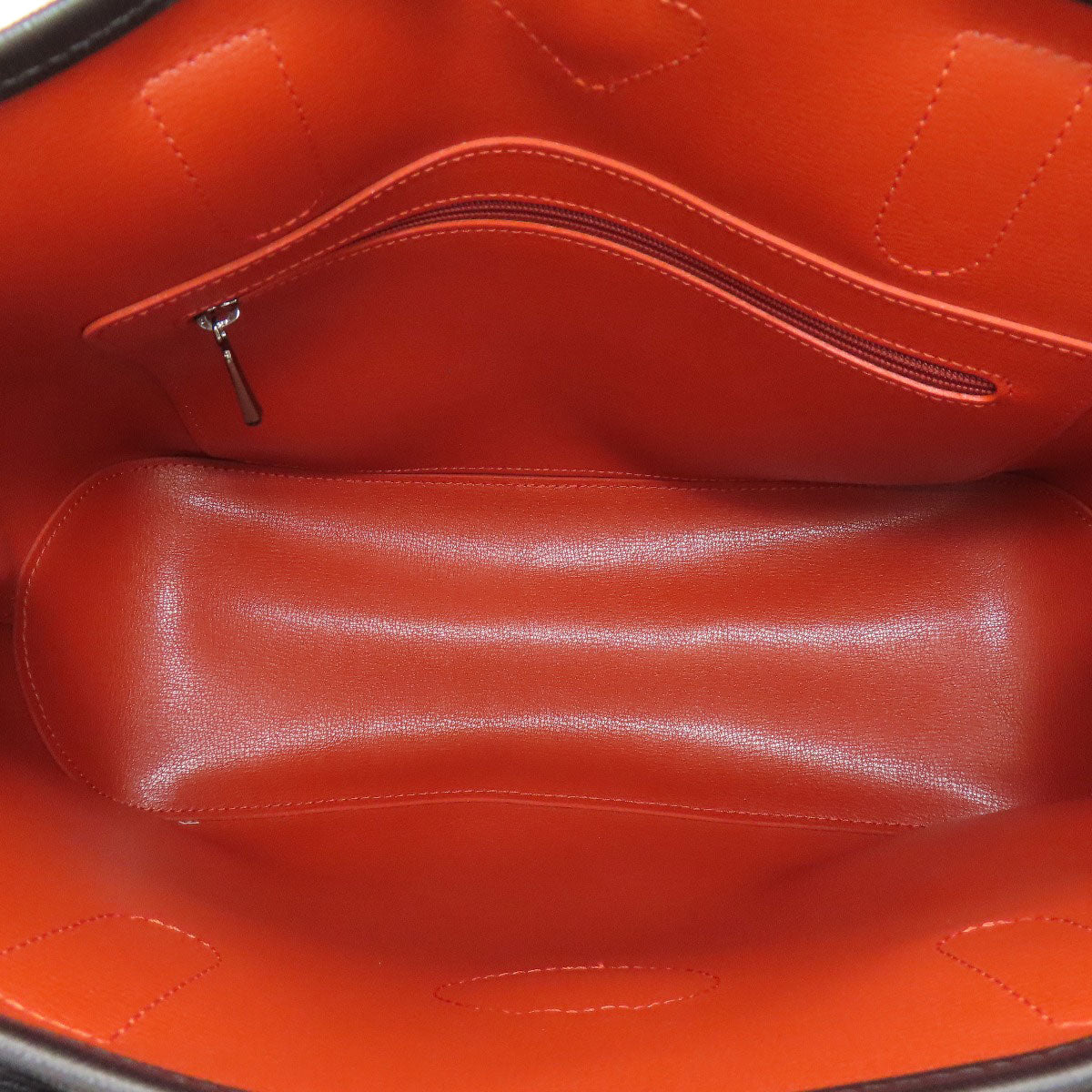 Longchamp logo Tote Bag Leather Ladies [Used]