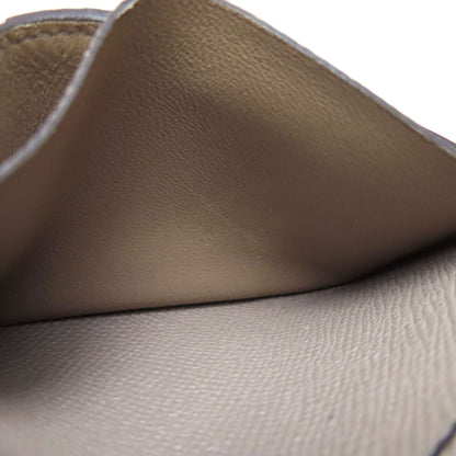 HERMES Bearn Compact SilverHardware Bifold Wallet with Coin Pocket Epsom Ladies [Used]