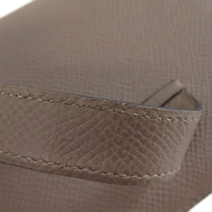 HERMES Bearn Compact SilverHardware Bifold Wallet with Coin Pocket Epsom Ladies [Used]