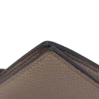 HERMES Bearn Compact SilverHardware Bifold Wallet with Coin Pocket Epsom Ladies [Used]