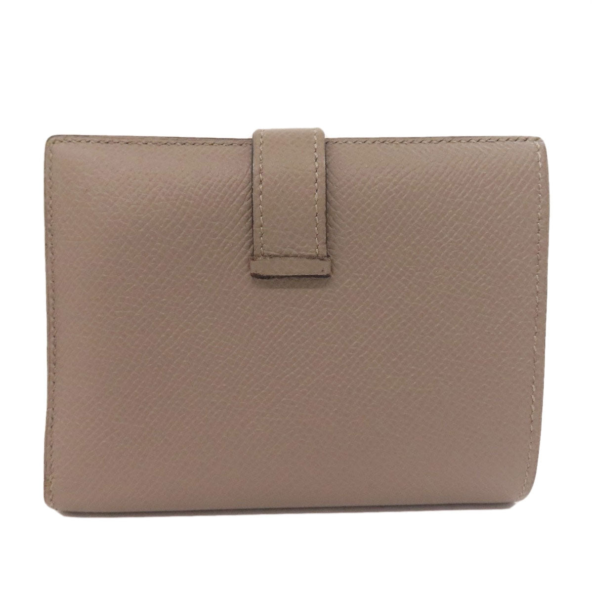 HERMES Bearn Compact SilverHardware Bifold Wallet with Coin Pocket Epsom Ladies [Used]