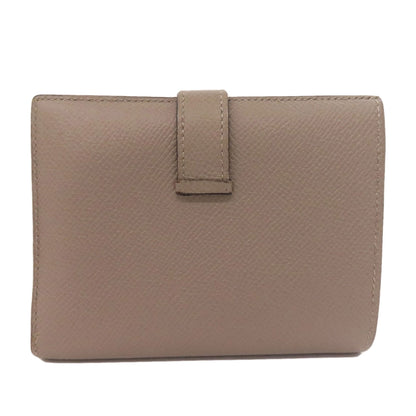 HERMES Bearn Compact SilverHardware Bifold Wallet with Coin Pocket Epsom Ladies [Used]