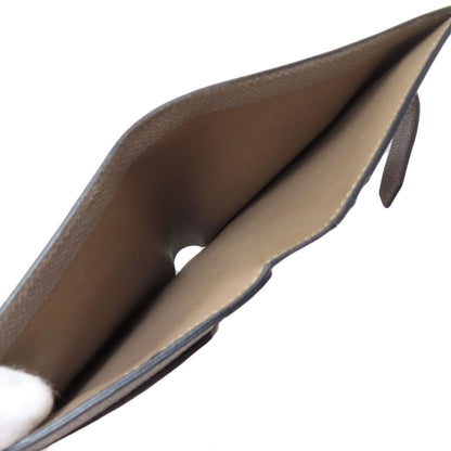 HERMES Bearn Compact SilverHardware Bifold Wallet with Coin Pocket Epsom Ladies [Used]