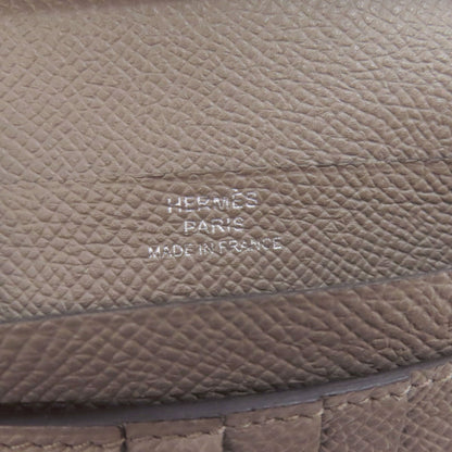 HERMES Bearn Compact SilverHardware Bifold Wallet with Coin Pocket Epsom Ladies [Used]