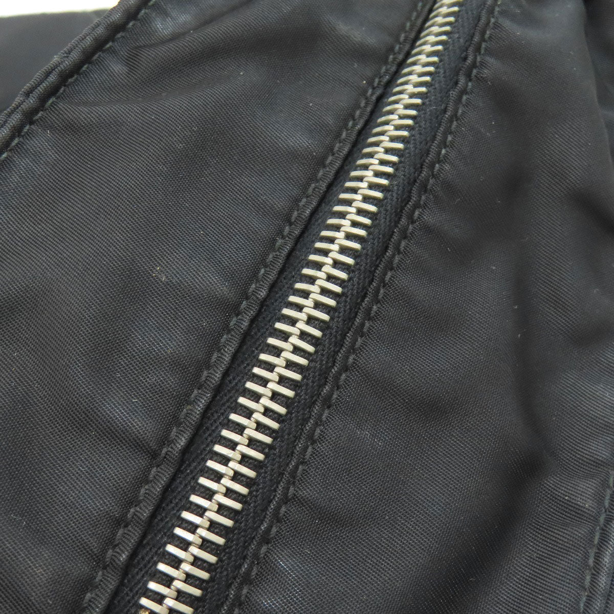 PRADA Logo Hardware Chain Shoulder Tote Bag Nylon Ladies [Used]