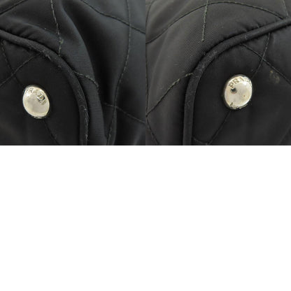 PRADA Logo Hardware Chain Shoulder Tote Bag Nylon Ladies [Used]