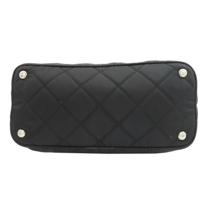 PRADA Logo Hardware Chain Shoulder Tote Bag Nylon Ladies [Used]