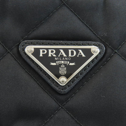 PRADA Logo Hardware Chain Shoulder Tote Bag Nylon Ladies [Used]