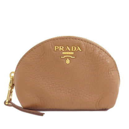 PRADA logo Accessory pouch Leather Ladies [Used]