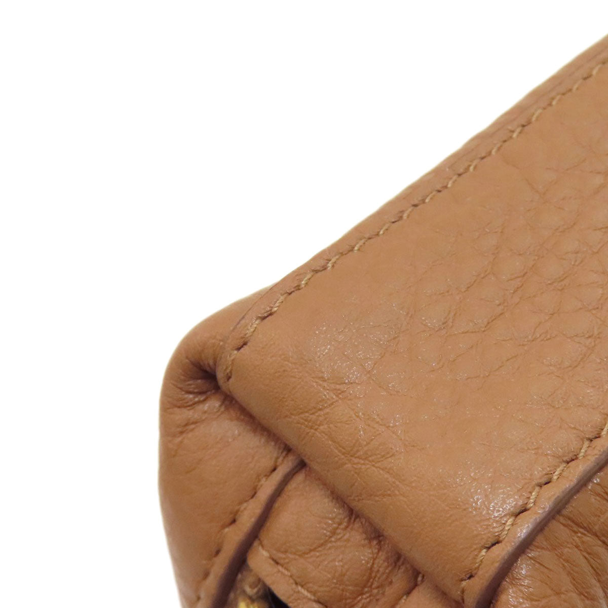 PRADA logo Accessory pouch Leather Ladies [Used]