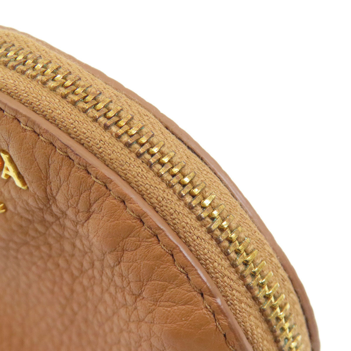 PRADA logo Accessory pouch Leather Ladies [Used]