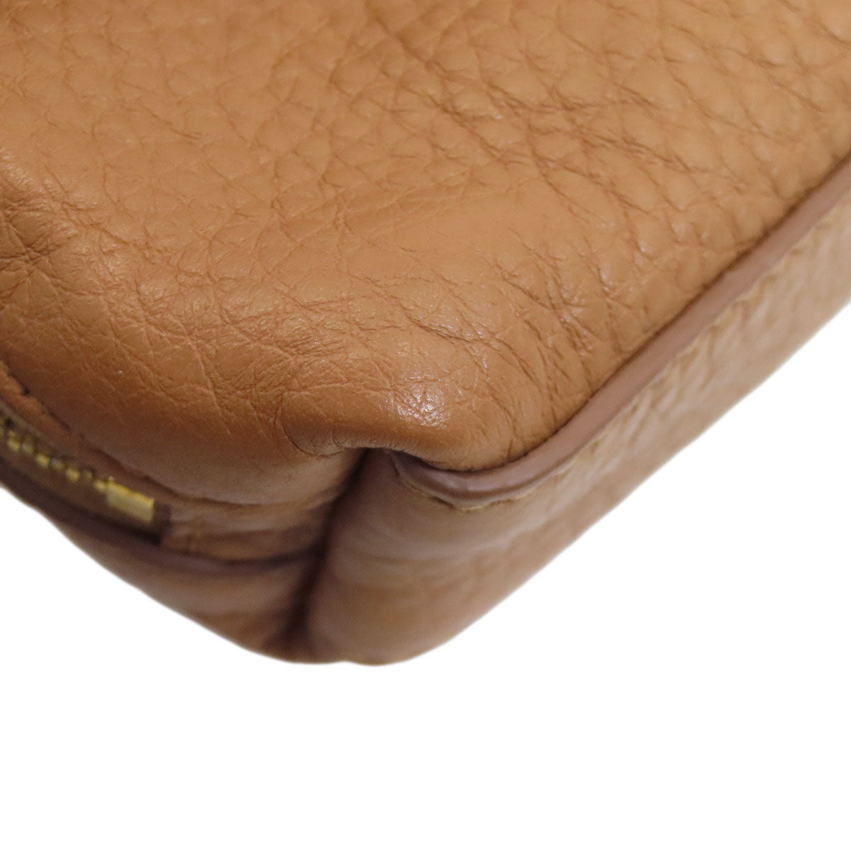 PRADA logo Accessory pouch Leather Ladies [Used]