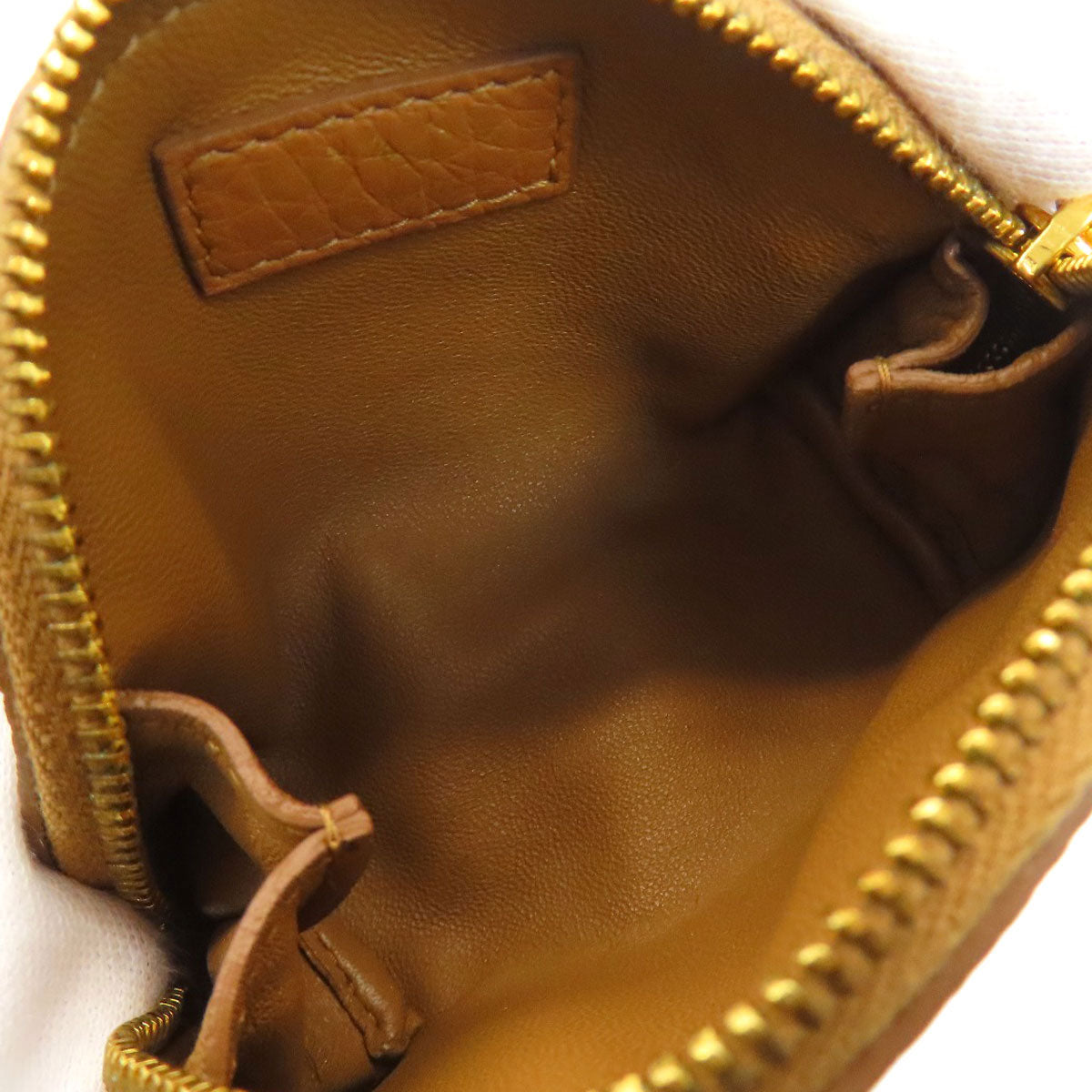 PRADA logo Accessory pouch Leather Ladies [Used]