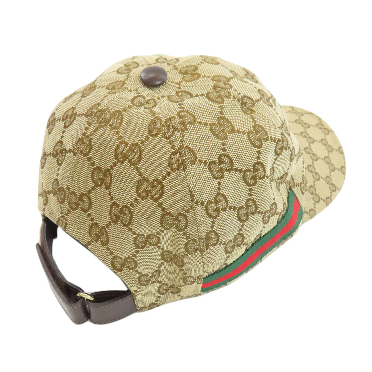 GUCCI 200035 GG Sherry Line Baseball Cap hat Canvas Ladies [Used]