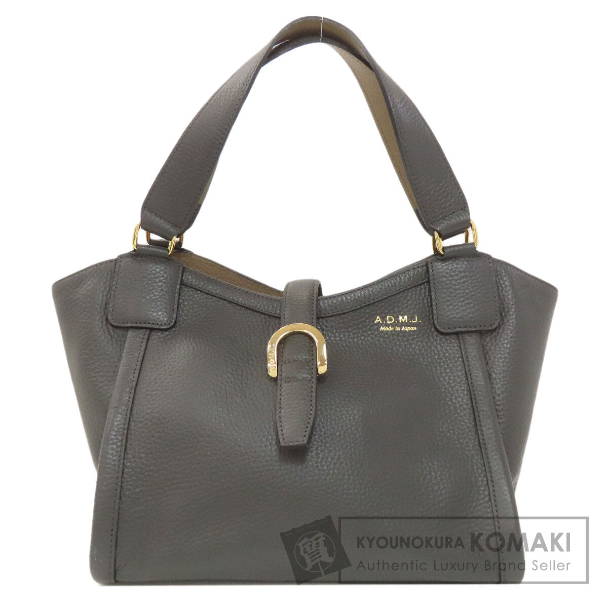 ADMJ logo Handbag Leather Ladies [Used]