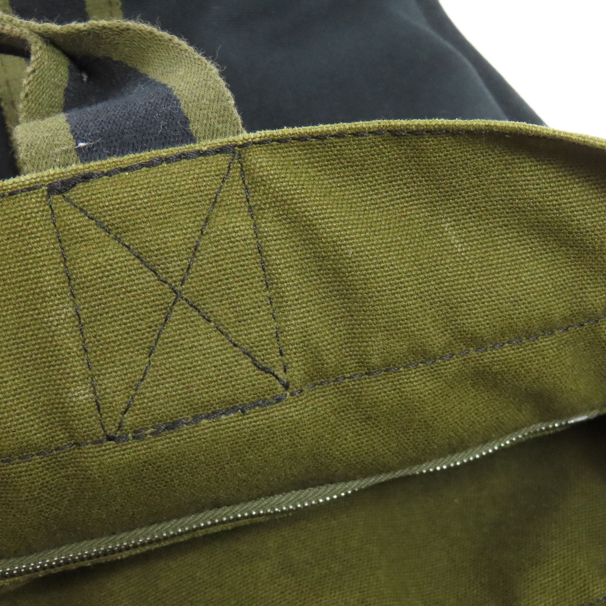 HERMES suck fool toeMM Handbag Canvas Ladies [Used]