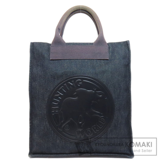 HUNTING WORLD logo Tote Bag Denim Ladies [Used]