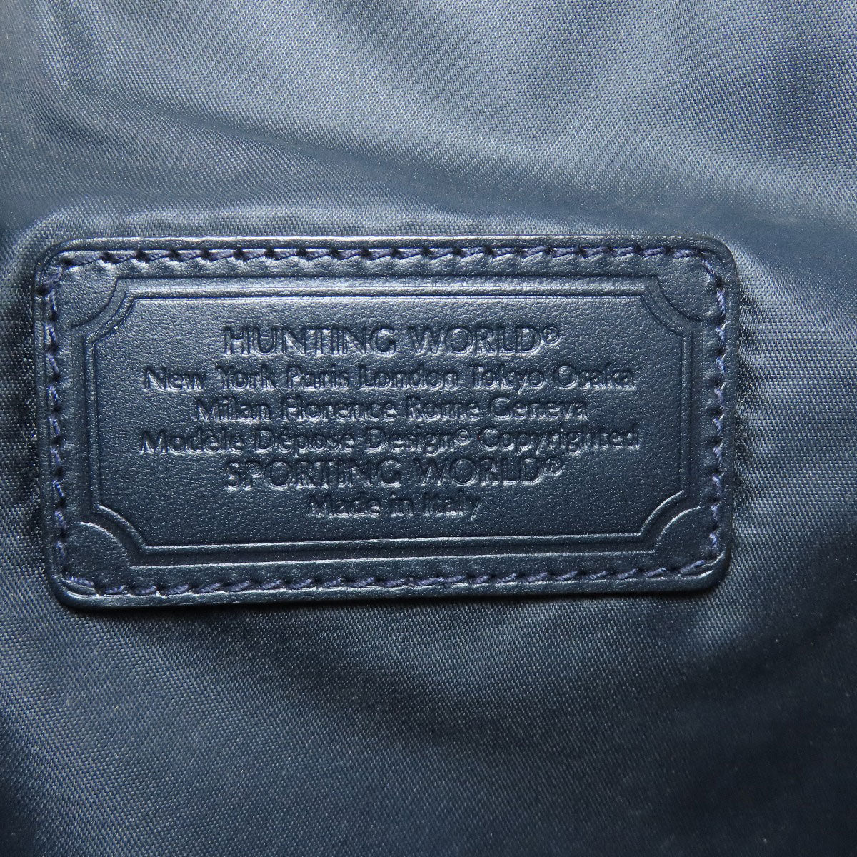 HUNTING WORLD logo Tote Bag Denim Ladies [Used]