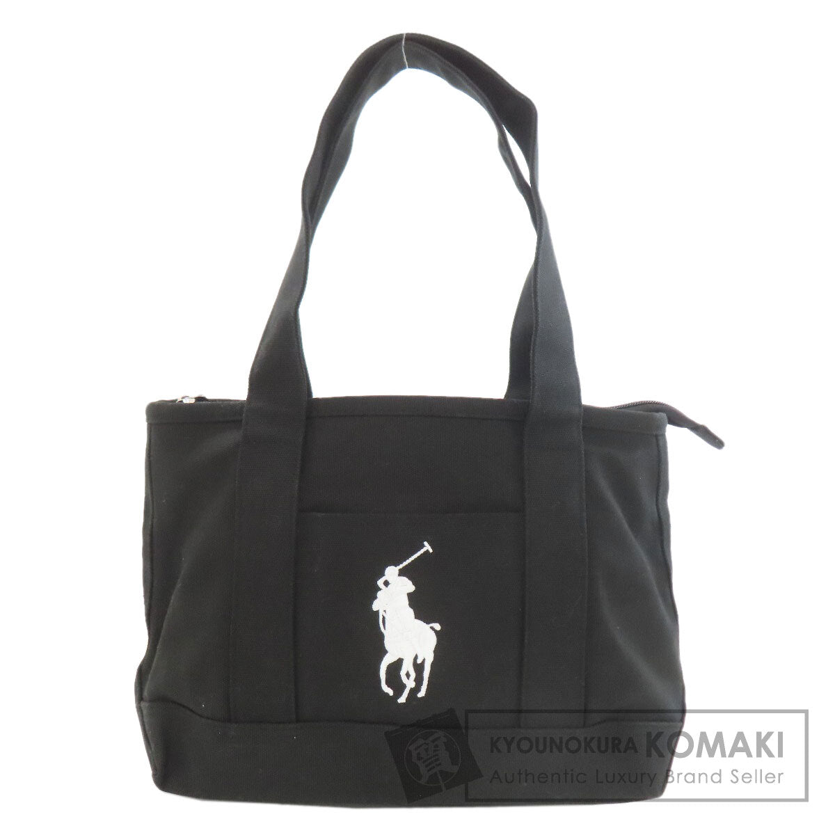 POLO RALPH LAUREN logo Tote Bag Canvas Ladies [Used]