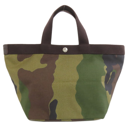 Herve Chapelier Camouflage pattern Handbag Canvas Ladies [Used]