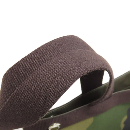 Herve Chapelier Camouflage pattern Handbag Canvas Ladies [Used]