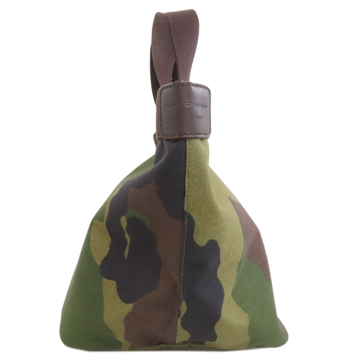 Herve Chapelier Camouflage pattern Handbag Canvas Ladies [Used]