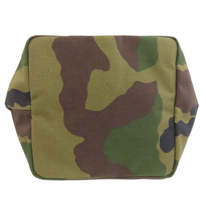 Herve Chapelier Camouflage pattern Handbag Canvas Ladies [Used]