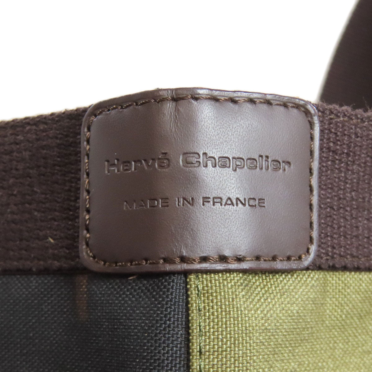 Herve Chapelier Camouflage pattern Handbag Canvas Ladies [Used]