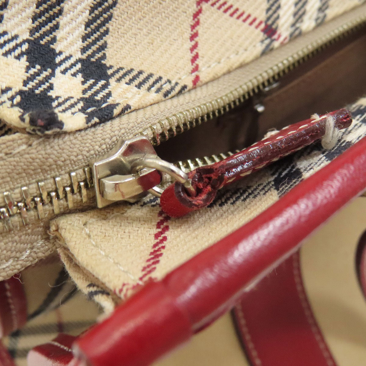 BURBERRY Blue Label Nova Check Handbag Canvas Ladies [Used]